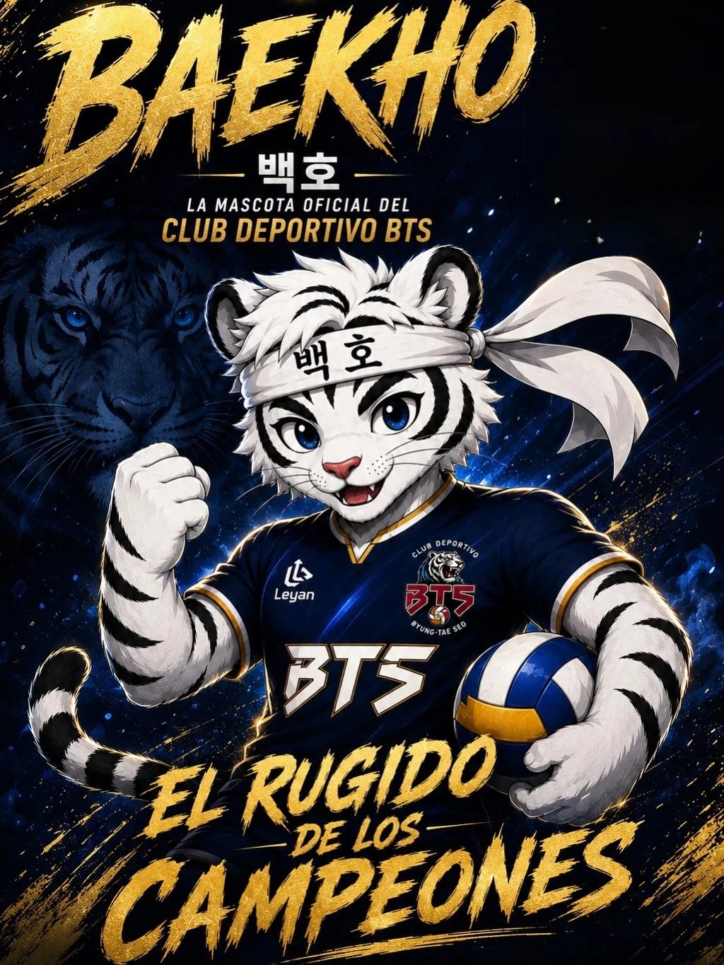 Presentación de Baekho, mascota del Club Deportivo BTS